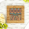 African Lions & Elephants Bamboo Trivet with 6" Tile - LIFESTYLE