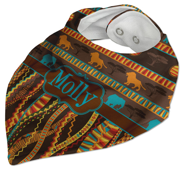 African Lions & Elephants Bandana Closed