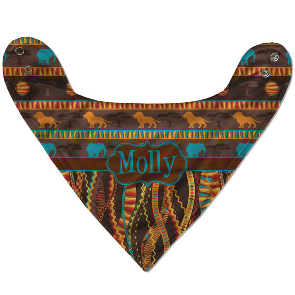 African Lions & Elephants Bandana Flat Approval