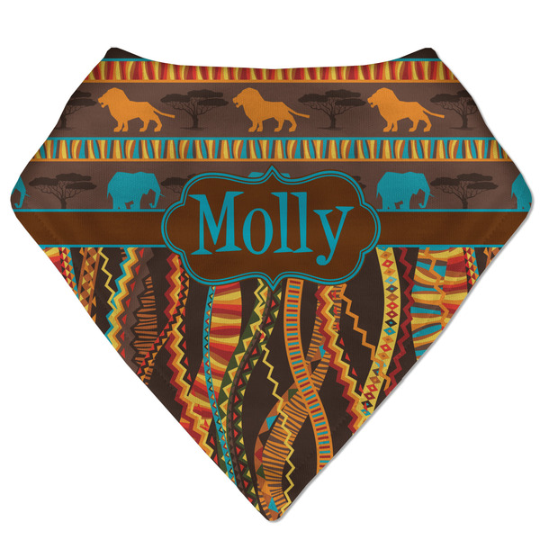 Custom African Lions & Elephants Bandana Bib (Personalized)