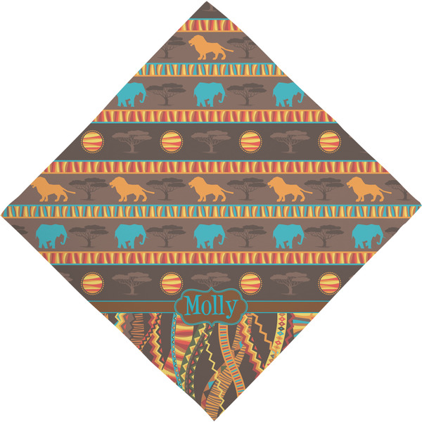 African Lions & Elephants Bandana - Full View