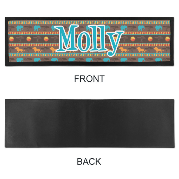 African Lions & Elephants Bar Mat - Large - APPROVAL