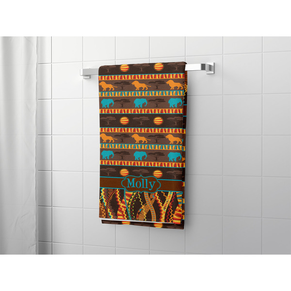 African Lions & Elephants Bath Towel - LIFESTYLE