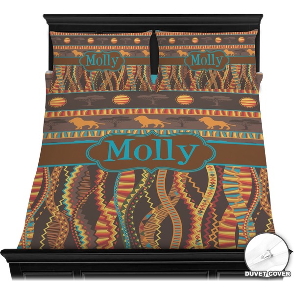 African Lions & Elephants Bedding Set (Queen) - Duvet