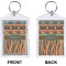 African Lions & Elephants Bling Keychain (Front + Back)