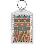African Lions & Elephants Bling Keychain (Personalized)