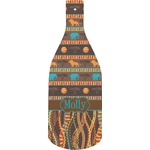 African Lions & Elephants Bottle Shaped Cutting Board (Personalized)