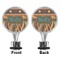 African Lions & Elephants Bottle Stopper - Front and Back