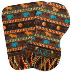 African Lions & Elephants Burp Cloth (Personalized)