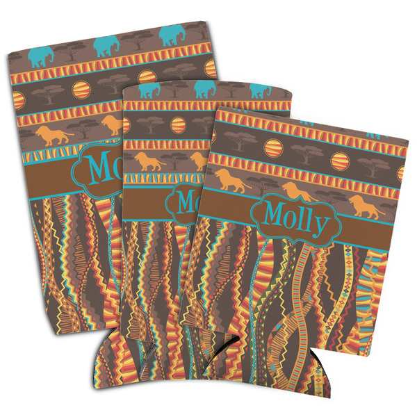 African Lions & Elephants Can Coolers - PARENT/MAIN