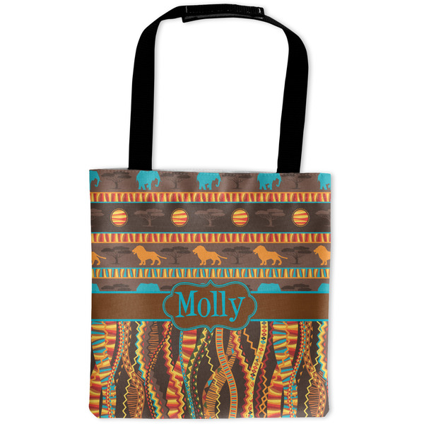 Custom African Lions & Elephants Auto Back Seat Organizer Bag (Personalized)
