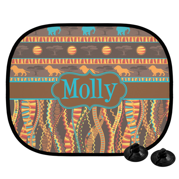 Custom African Lions & Elephants Car Side Window Sun Shade (Personalized)