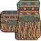 African Lions & Elephants Car Floor Mats Set - 2 Front & 2 Back (Personalized)