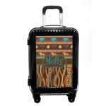 African Lions & Elephants Carry On Hard Shell Suitcase (Personalized)