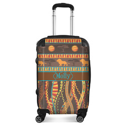 African Lions & Elephants Suitcase - 20" Carry On (Personalized)