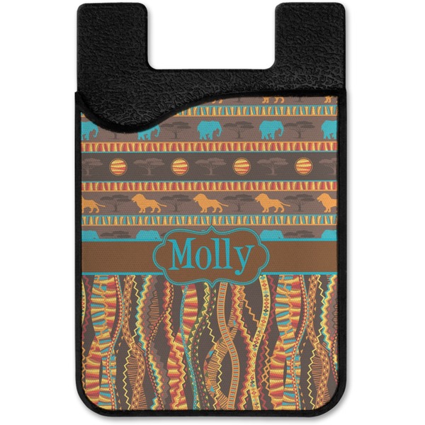 African Lions & Elephants Cell Phone Credit Card Holder