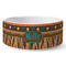African Lions & Elephants Ceramic Dog Bowl - Medium - Front