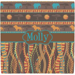 African Lions & Elephants Ceramic Tile Hot Pad (Personalized)