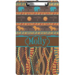 African Lions & Elephants Clipboard (Legal Size) (Personalized)
