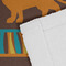 African Lions & Elephants Close up of Fabric