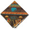 African Lions & Elephants Cloth Napkins - Personalized Dinner (Folded Four Corners)
