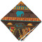 African Lions & Elephants Cloth Dinner Napkin - Single w/ Name or Text