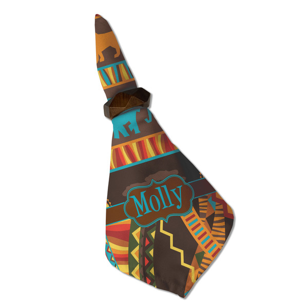 African Lions & Elephants Cloth Napkins - Personalized Dinner (Folded in Ring) (MAIN)