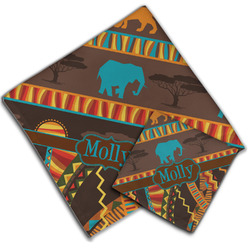African Lions & Elephants Cloth Napkin w/ Name or Text