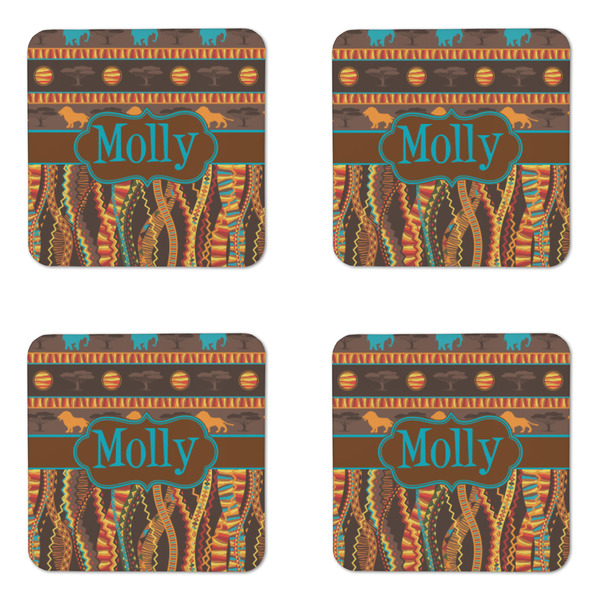 African Lions & Elephants Coaster Set - APPROVAL