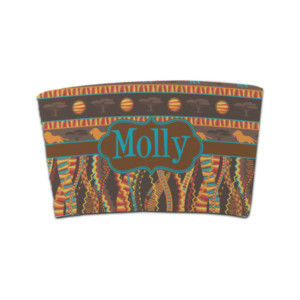 Custom African Lions & Elephants Coffee Cup Sleeve (Personalized)