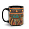 African Lions & Elephants Coffee Mug - 11 oz - Black