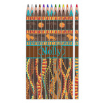 African Lions & Elephants Colored Pencils (Personalized)