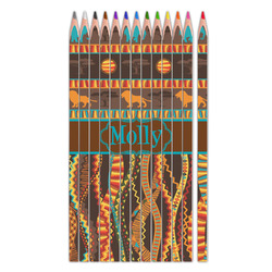 African Lions & Elephants Colored Pencils (Personalized)