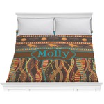 African Lions & Elephants Comforter - King (Personalized)