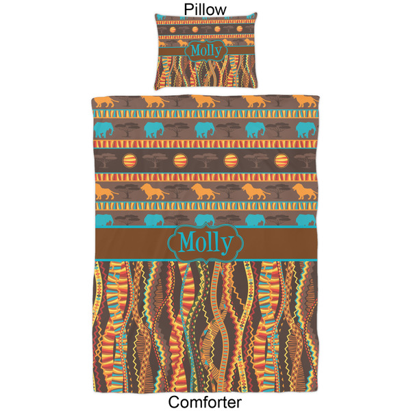 African Lions & Elephants Comforter Set - Twin - Approval