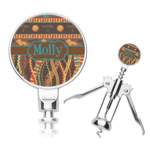 Custom African Lions & Elephants Corkscrew (Personalized)