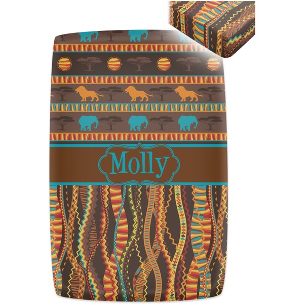 African Lions & Elephants Crib Fitted Sheet - Apvl