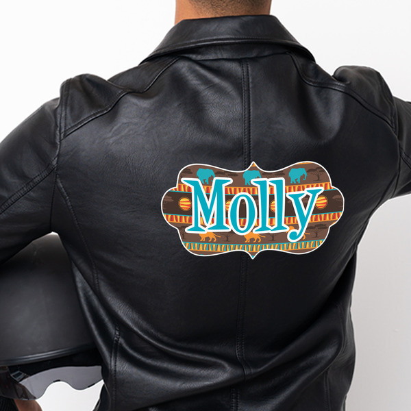 African Lions & Elephants Custom Shape Iron On Patches - XXXL - APPROVAL