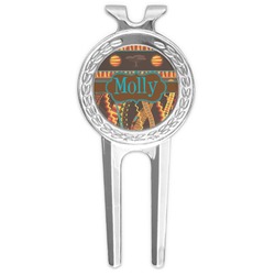 African Lions & Elephants Golf Divot Tool & Ball Marker (Personalized)