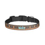 African Lions & Elephants Dog Collar - Large (Personalized)