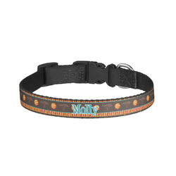 African Lions & Elephants Dog Collar - Small (Personalized)