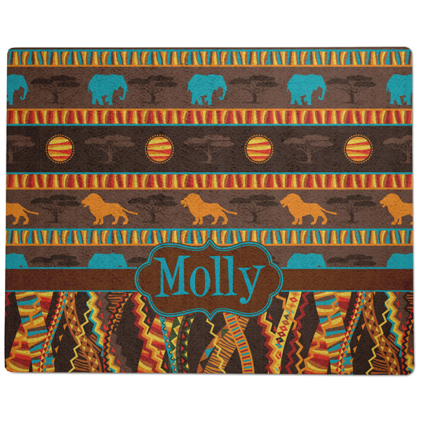 African Lions & Elephants Dog Food Mat - Large without Bowls