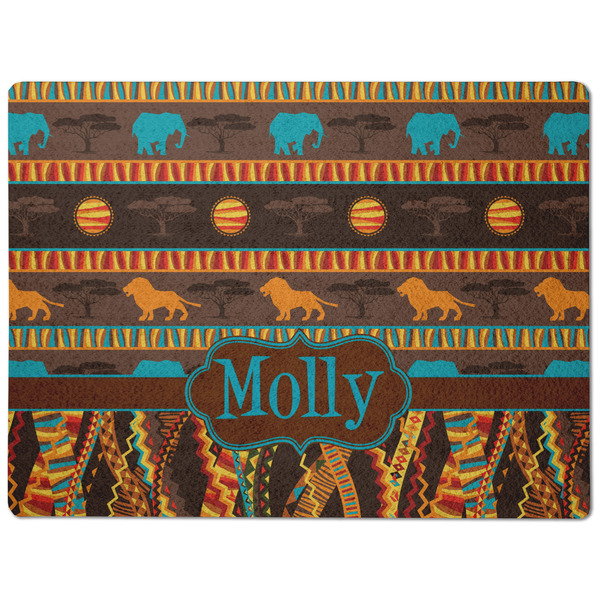 African Lions & Elephants Dog Food Mat - Medium without bowls