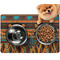 African Lions & Elephants Dog Food Mat - Small LIFESTYLE