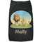 African Lions & Elephants Dog T-Shirt - Flat