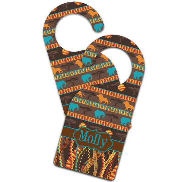 African Lions & Elephants Door Hanger - MAIN
