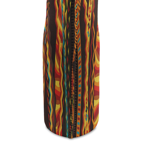 African Lions & Elephants Double Wine Tote - DETAIL 2 (new)