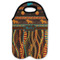 African Lions & Elephants Double Wine Tote - Flat (new)