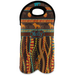 African Lions & Elephants Wine Tote Bag (2 Bottles) (Personalized)