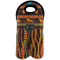 African Lions & Elephants Double Wine Tote - Front (new)